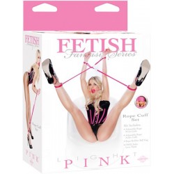 Kit Bondage Pink Rope Cuff Fetish