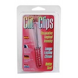Clit Clips Piercing Vaginal Rojo