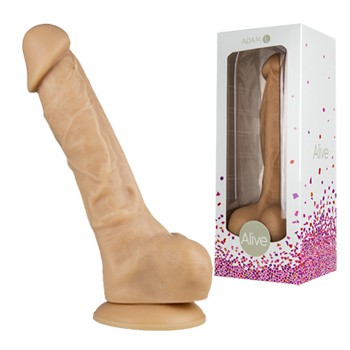 Consolador Silicona Natural Adam L