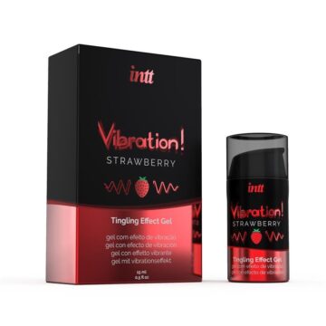 Gel Vibrador Fresa Intt Hot