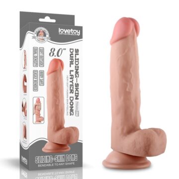 Dildo Piel Ventosa 20 Lovetoy Sliding