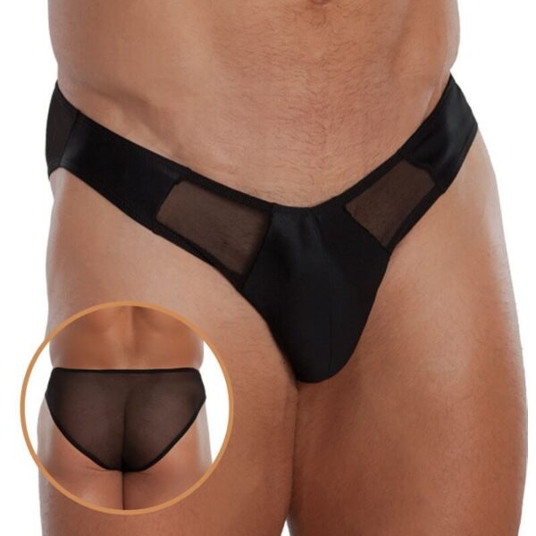 Slip Semitransparente Negro Soft