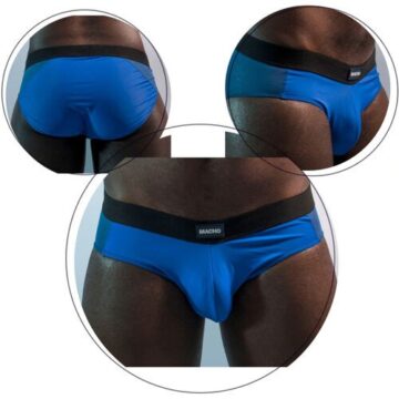 Slip Azul Lycra Macho MS23