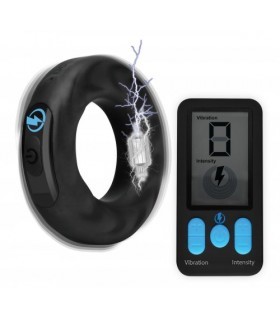 Anillo Vibrador Con Electroestimul Mando Zeus