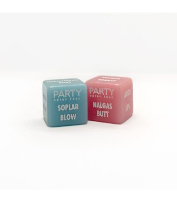 Set de 2 Dados de Lugar y Acción Party