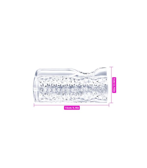 Masturbador Vibrador Ice Girl Estríado - Imagen 4