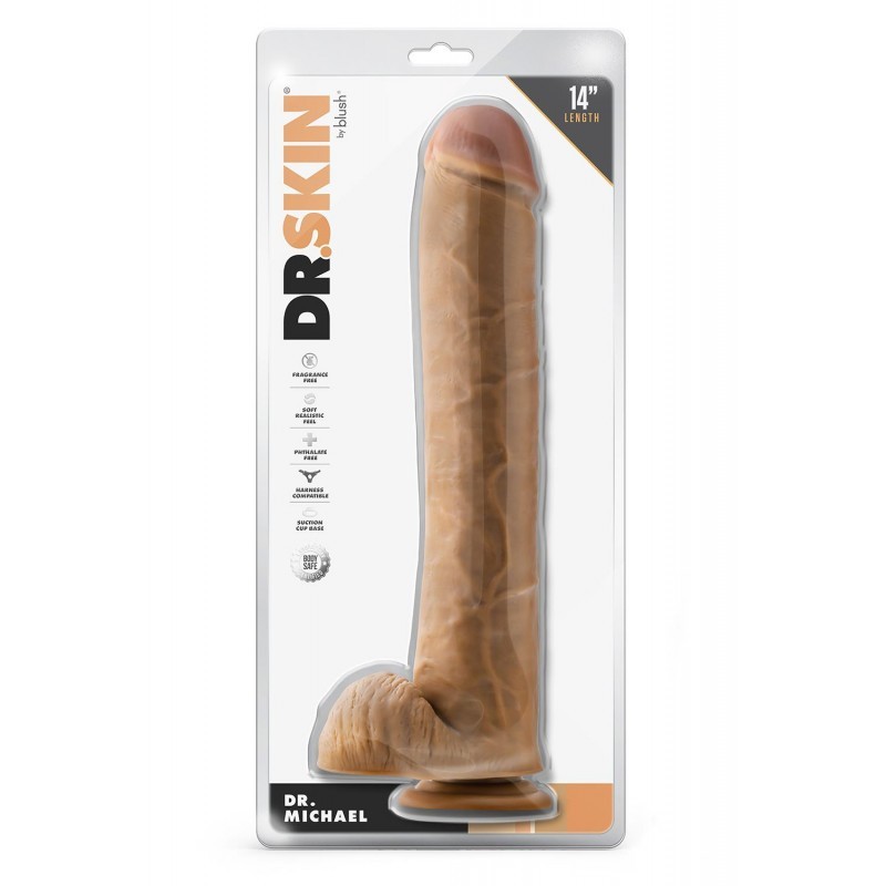 Dildo DR Michael Skin 14'' Blush - Imagen 2