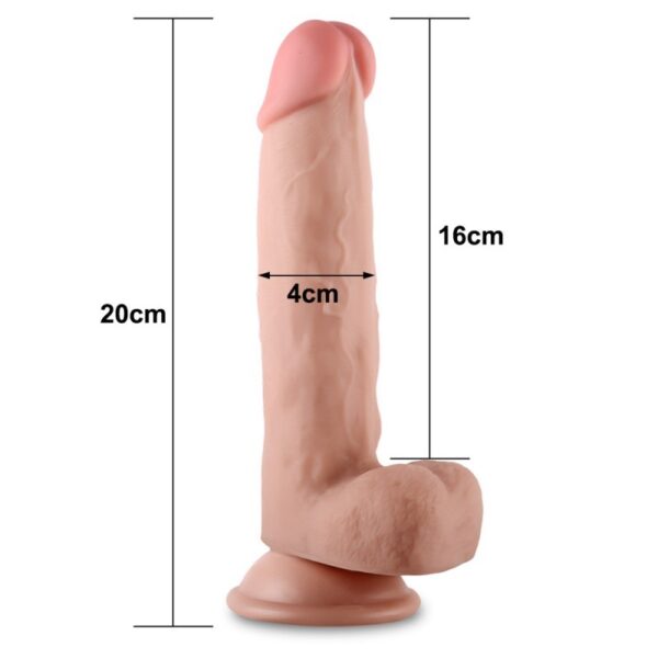 Dildo Piel Ventosa 20 Lovetoy Sliding - Imagen 2