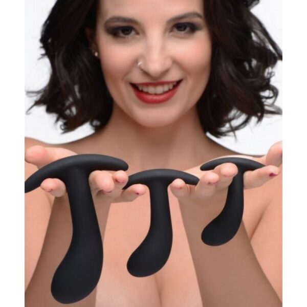 Kit 3 Plugs Curvos Silicona Master - Imagen 2