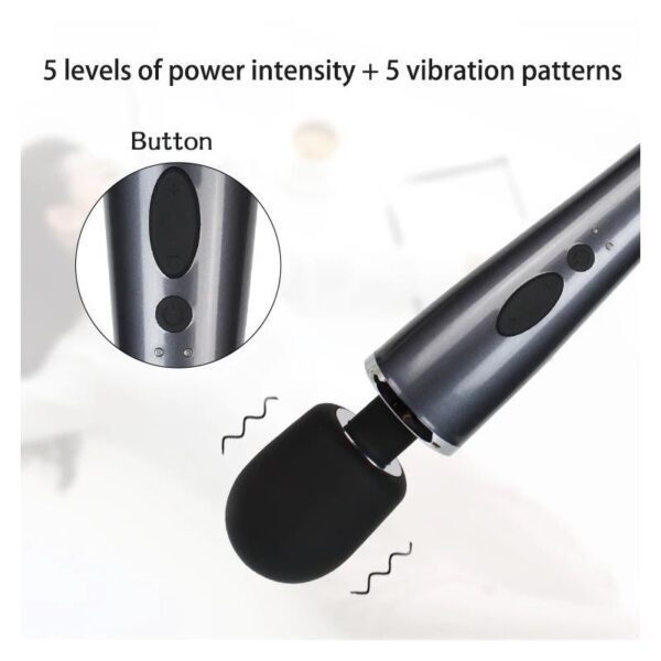 Masajeador Vibrador Wand Relyme USB - Imagen 4