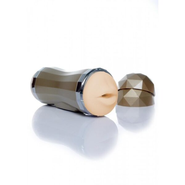 Masturbador Vagina Boca Usb Dorado Boss - Imagen 2