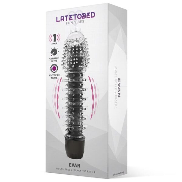 Vibrador Evan Transparente Latetobed - Imagen 2