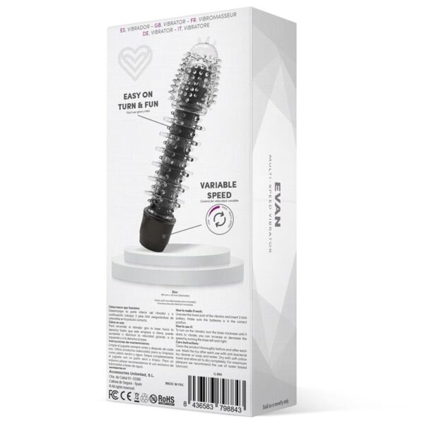Vibrador Evan Transparente Latetobed - Imagen 3