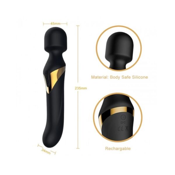 Vibrador/Rotador Wand Dual Recar Dorcel - Imagen 2