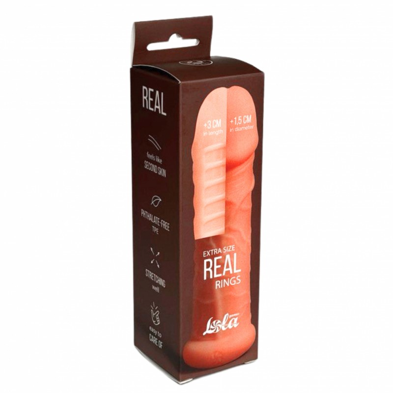 Funda Pene C/Aro Ribs +3 Lola