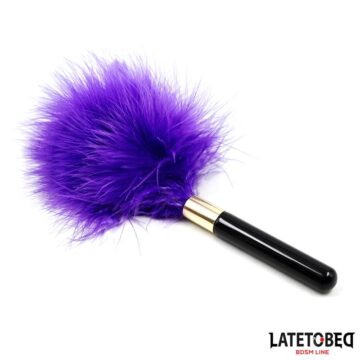 Mini Plumero Gold Violeta Lateto