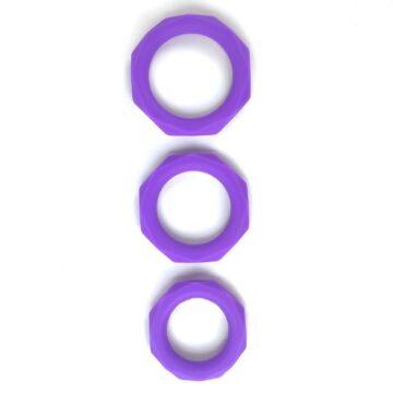 Set 3 Anillos Pene Silicona A-gusto