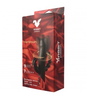 Vibrador Rotador Triple Harlequin Rabbit