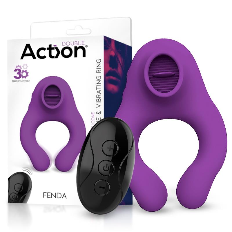 Anillo Vibrador Fenda Lengua Remote Action