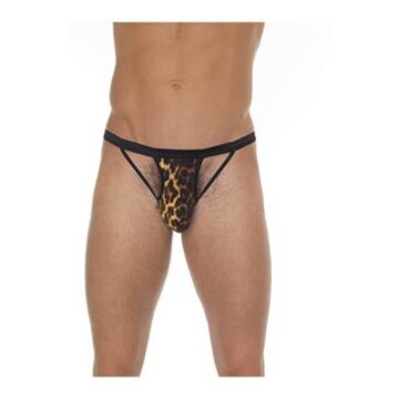 Tanga Hombre Tiras Leopardo Rimba