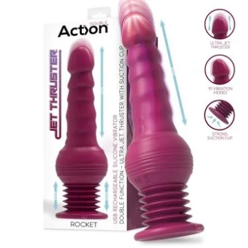 Vibrador Rocket Jet Thrusting Rojo Action
