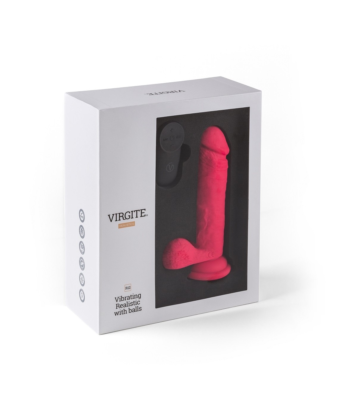 Vibrador Real Mando R12 14'5 Virgite - Imagen 2