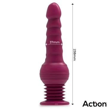 Vibrador Rocket Jet Thrusting Rojo Action - Imagen 2