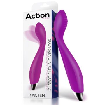 Vibrador Punto G Flexible Fino Usb Action