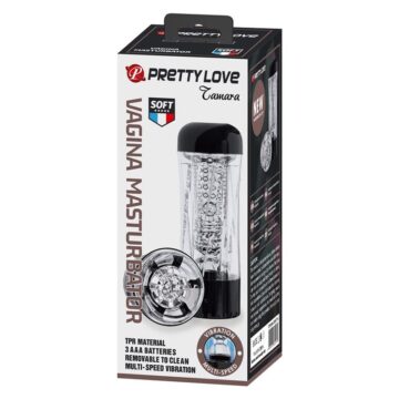 Masturbador Vibrador Tamara Transparente Pretty