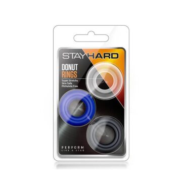 3 Anillos Pene Stay Hard TPE Blush