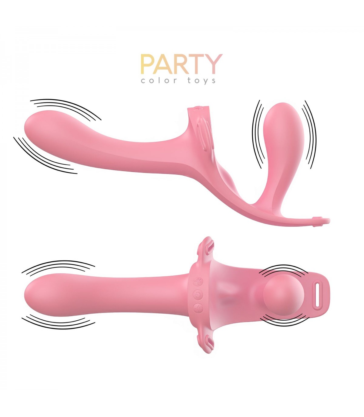 Arnes Doble Vibrador Twiny Usb Party - Imagen 3