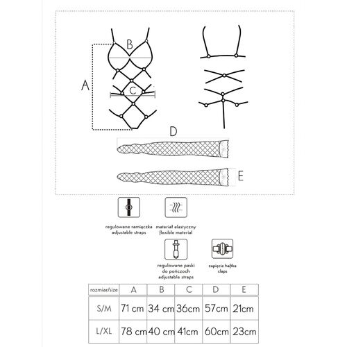 Body Tiras 2 Pie Rojo Thiara Livco - Imagen 3