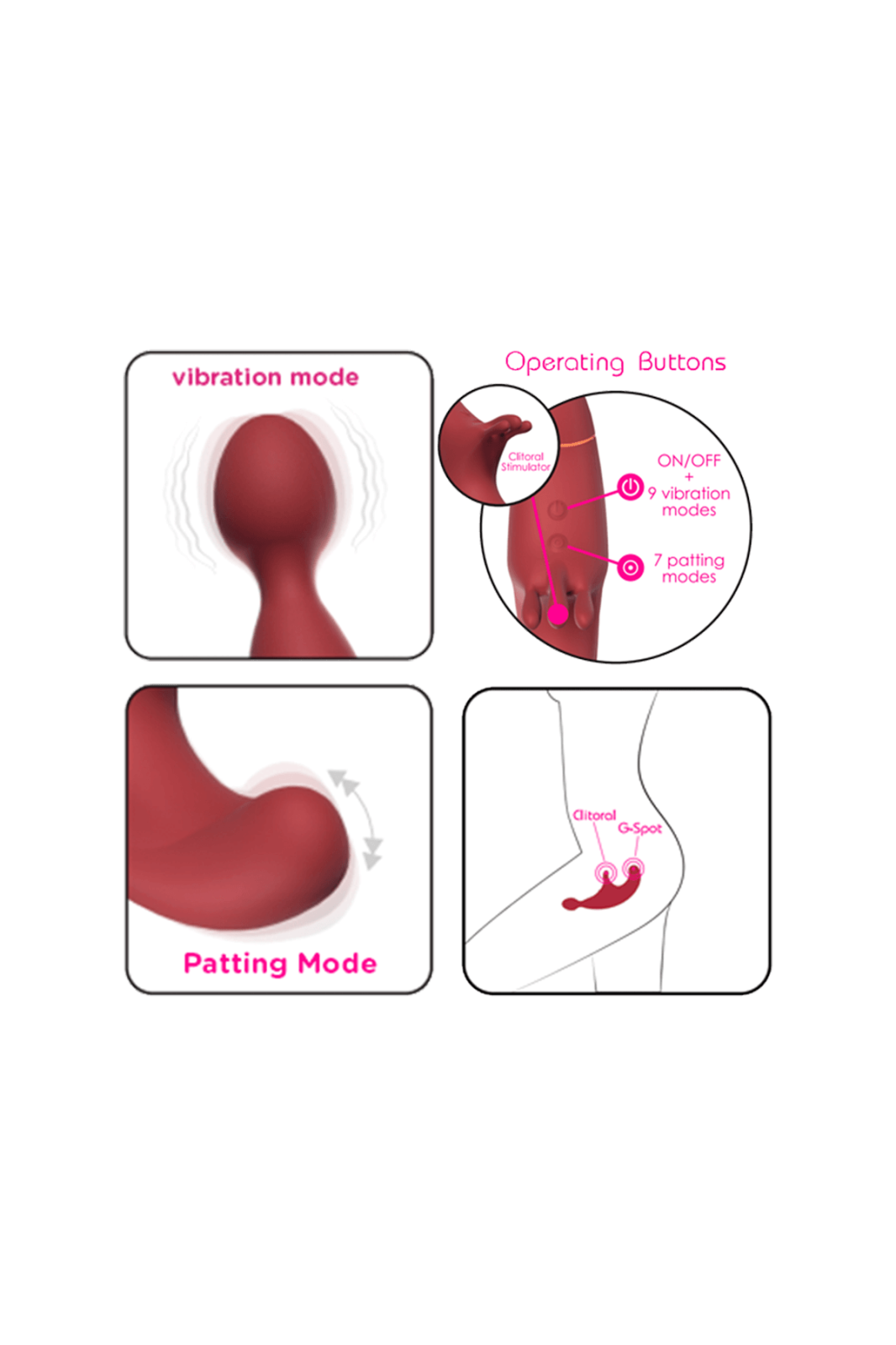 Vibrador Doble Fusion Aletea Adrien - Imagen 2