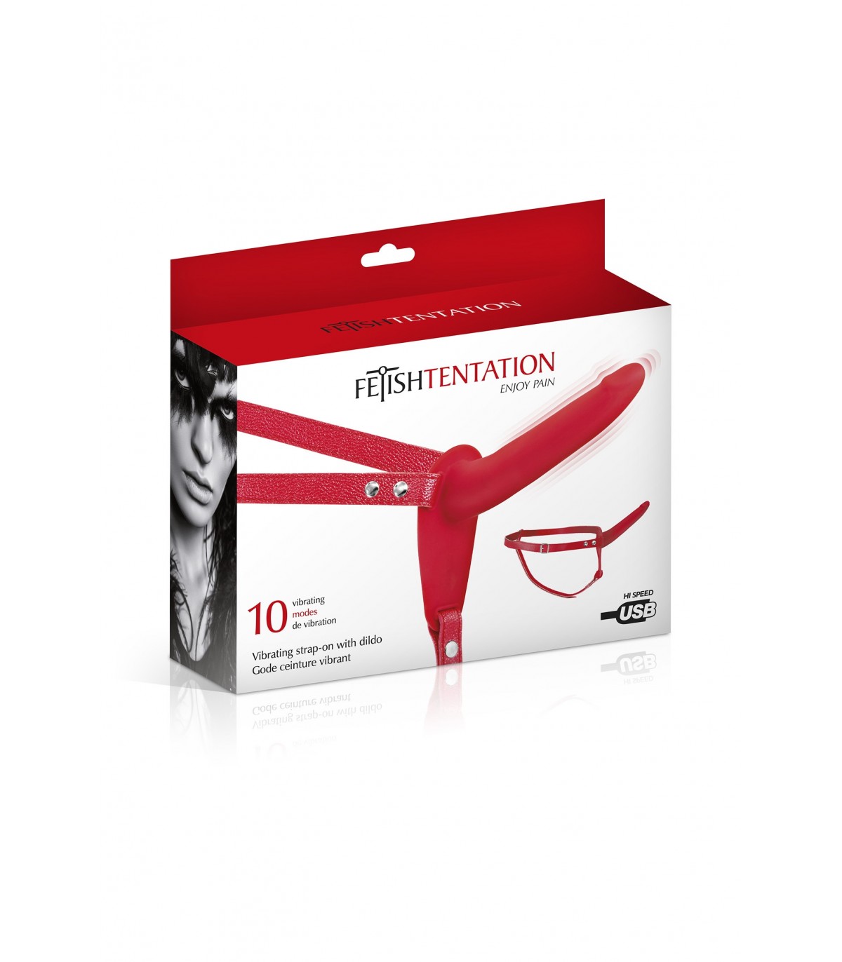 Arnes Vibrador Silicona Usb Tentation