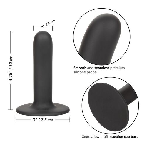 Dildo Liso Curvo Silicona 12 Calex - Imagen 2