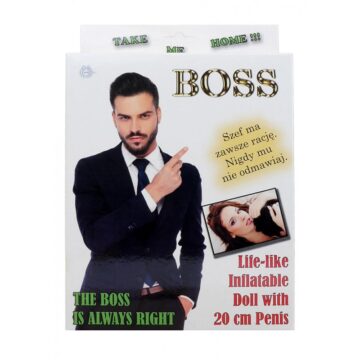 Muñeco Hinchable Boss Cara Impresa