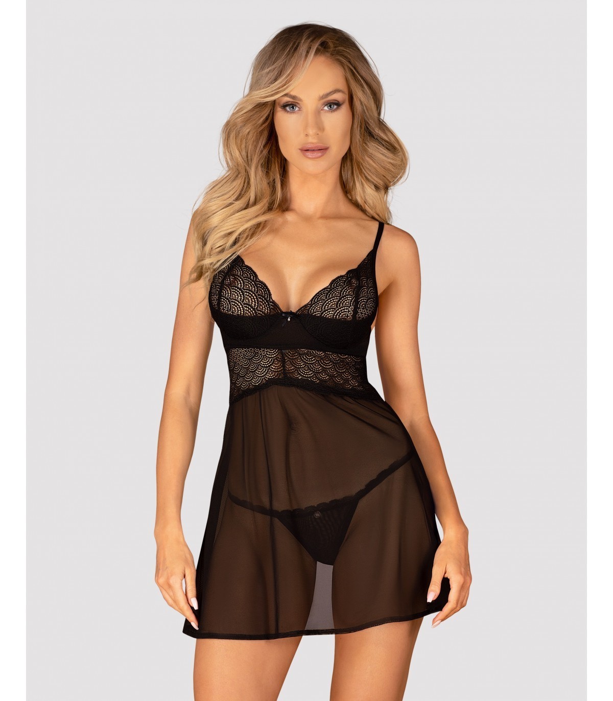 Babydoll 2 Piezas Chemeris Abanico Obsessive
