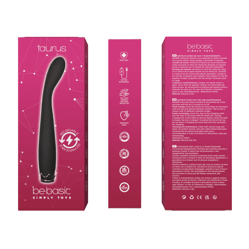 Vibrador Punto G Taurus Usb Bebasic - Imagen 2