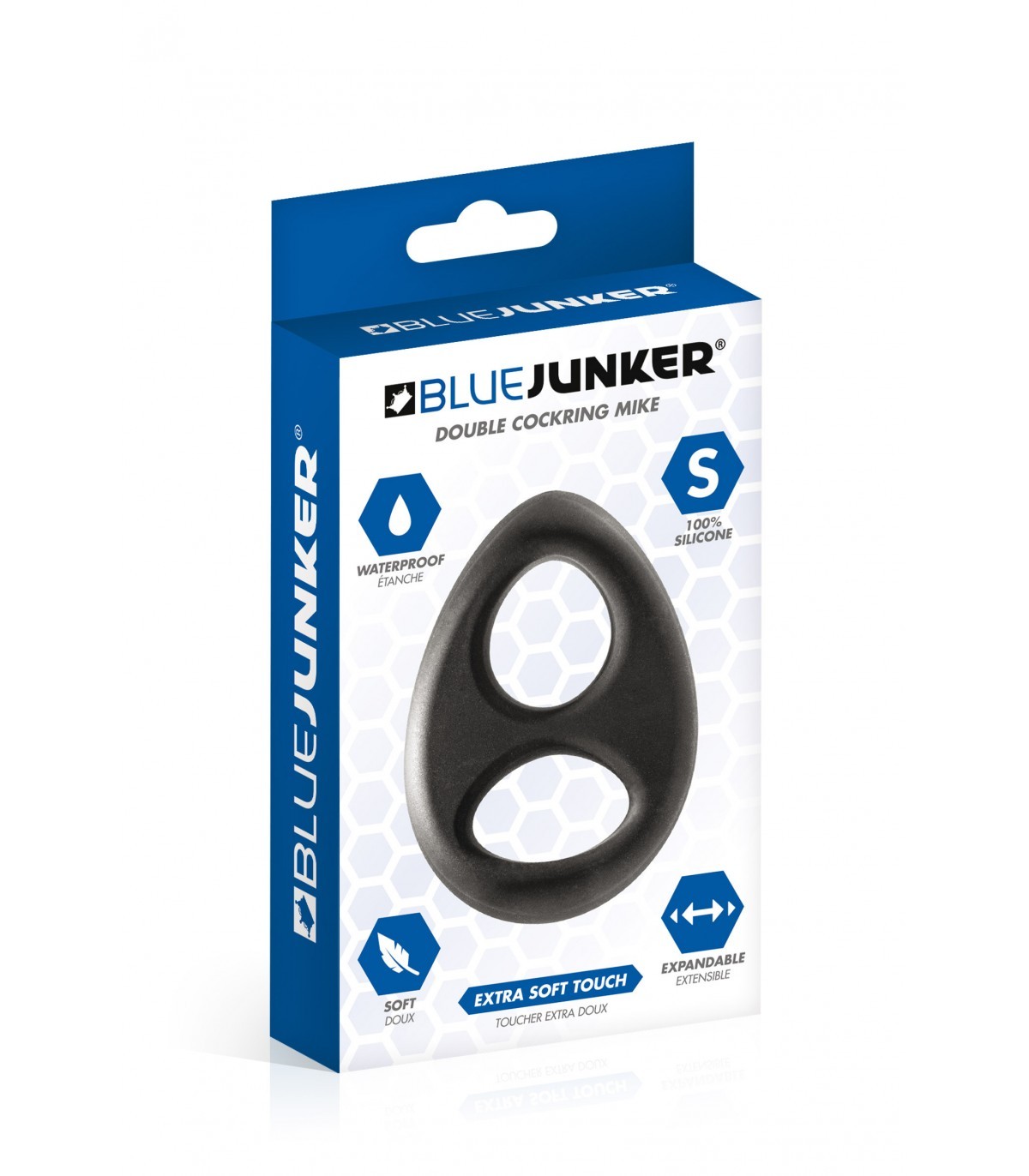 Anillo Doble Pene-Testículos Blue Junker