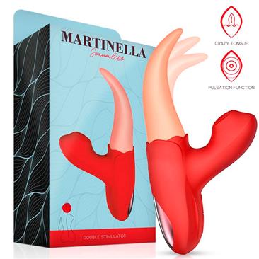 Vibrador Doble Lengua Tapping Martinella